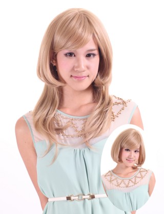 Wigs2you 接髪片 無痕假髪接髪片 長款假髪補髪塊 增厚加長假髪片 無劉海假髪套E-015